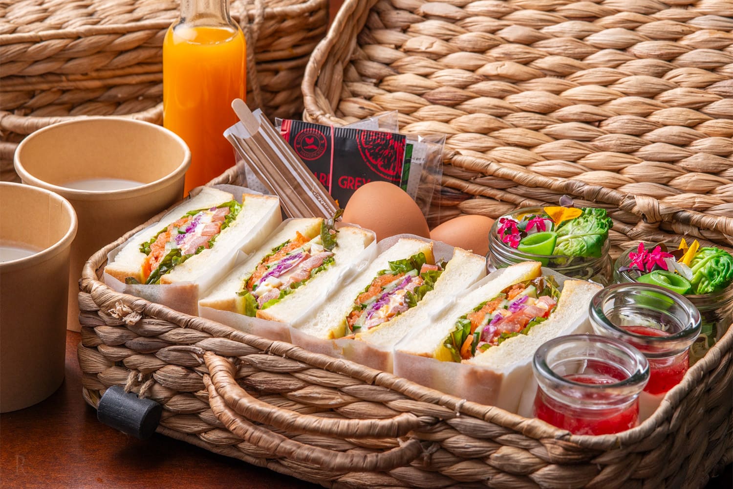 杓子山ゲートウェイキャンプの朝食